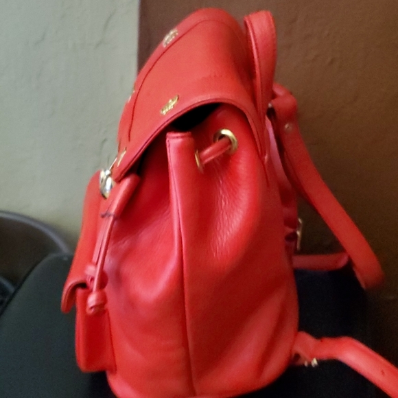 MCM Small Red Backpack - Picture 7 of 11